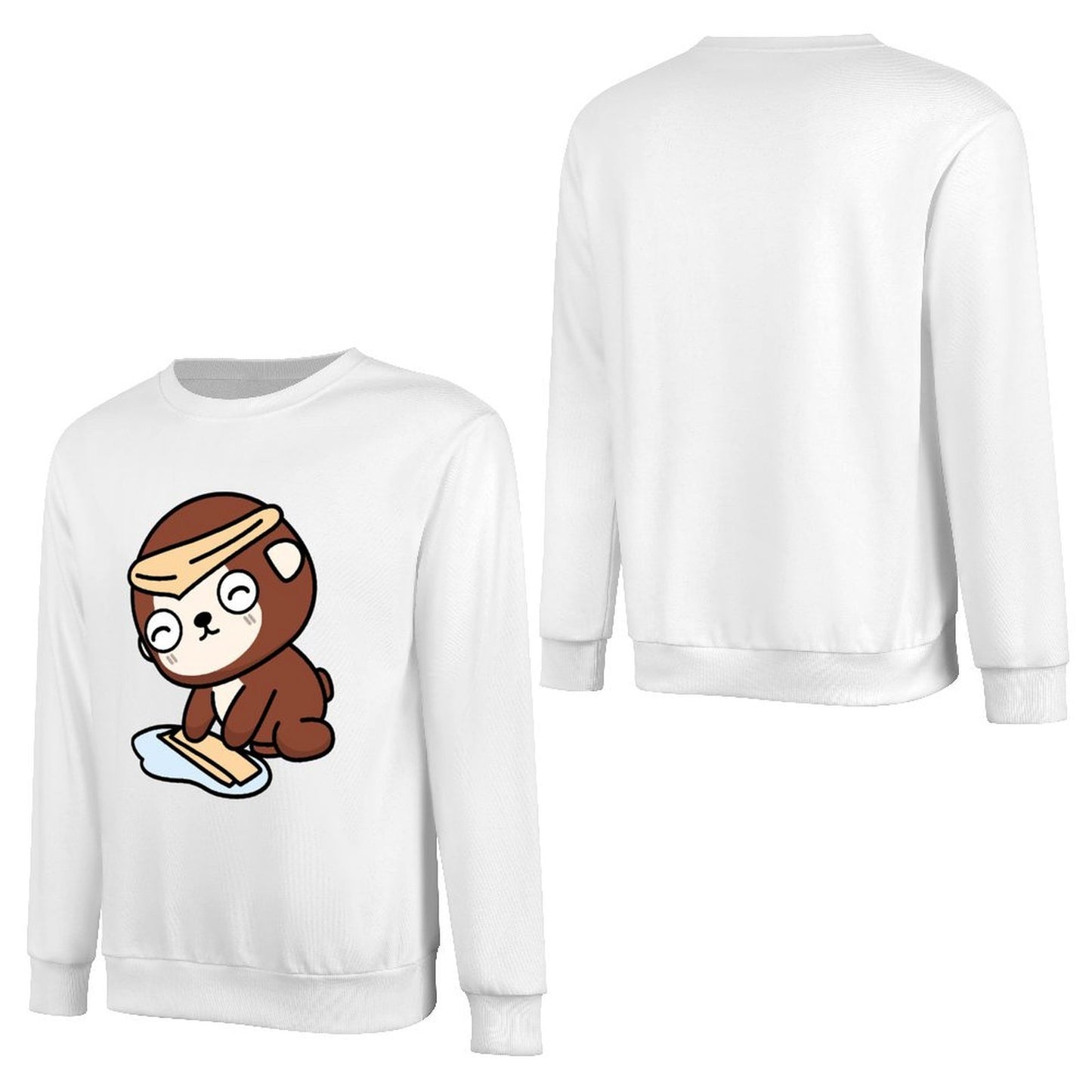 Front Patterned Long Sleeve TopDailyFit SimpleFit