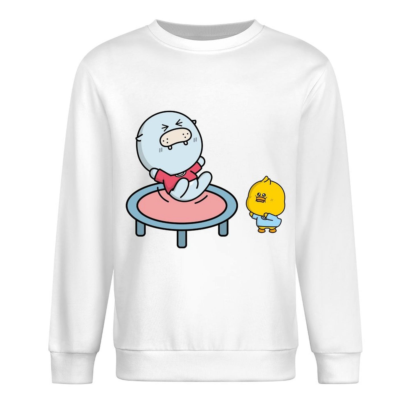 Front Patterned Long Sleeve TopNeutral BasicSeries