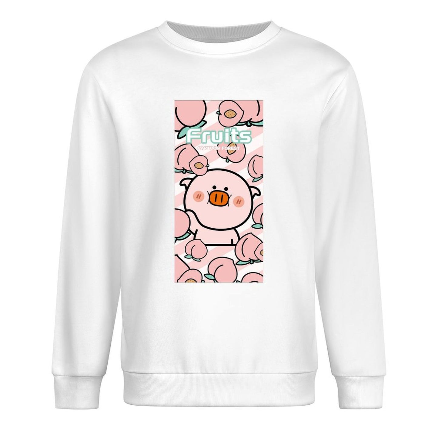 Front Patterned Long Sleeve TopStandard Softstyle