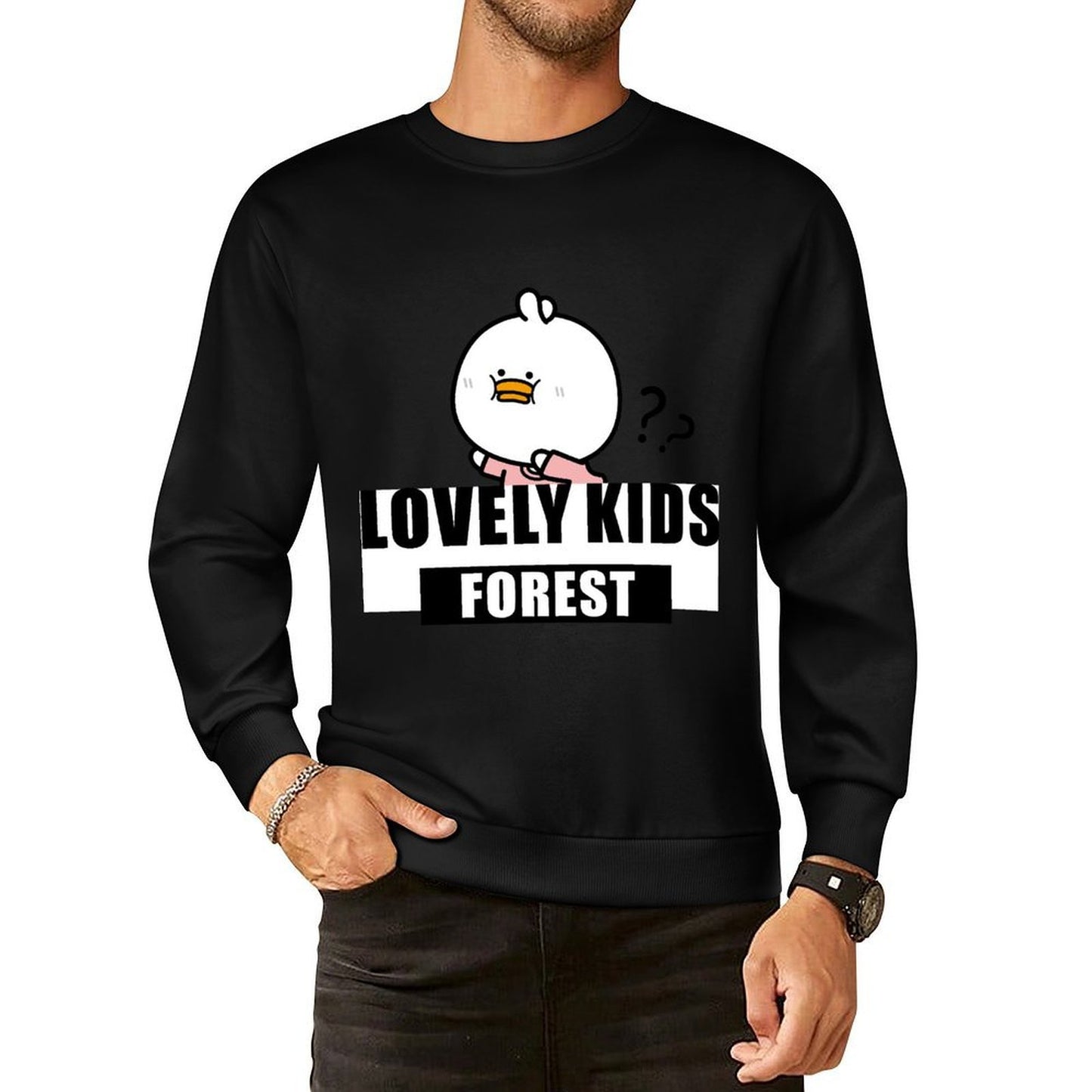 Front Patterned Long Sleeve TopMade-to-Order Printing