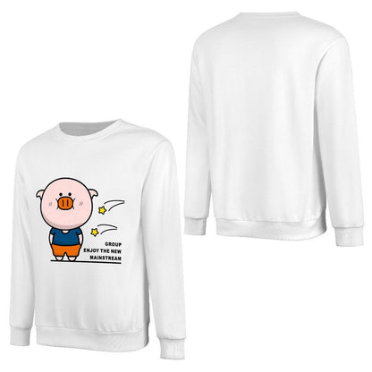 Front Patterned Long Sleeve TopSimpleFit Minimalist