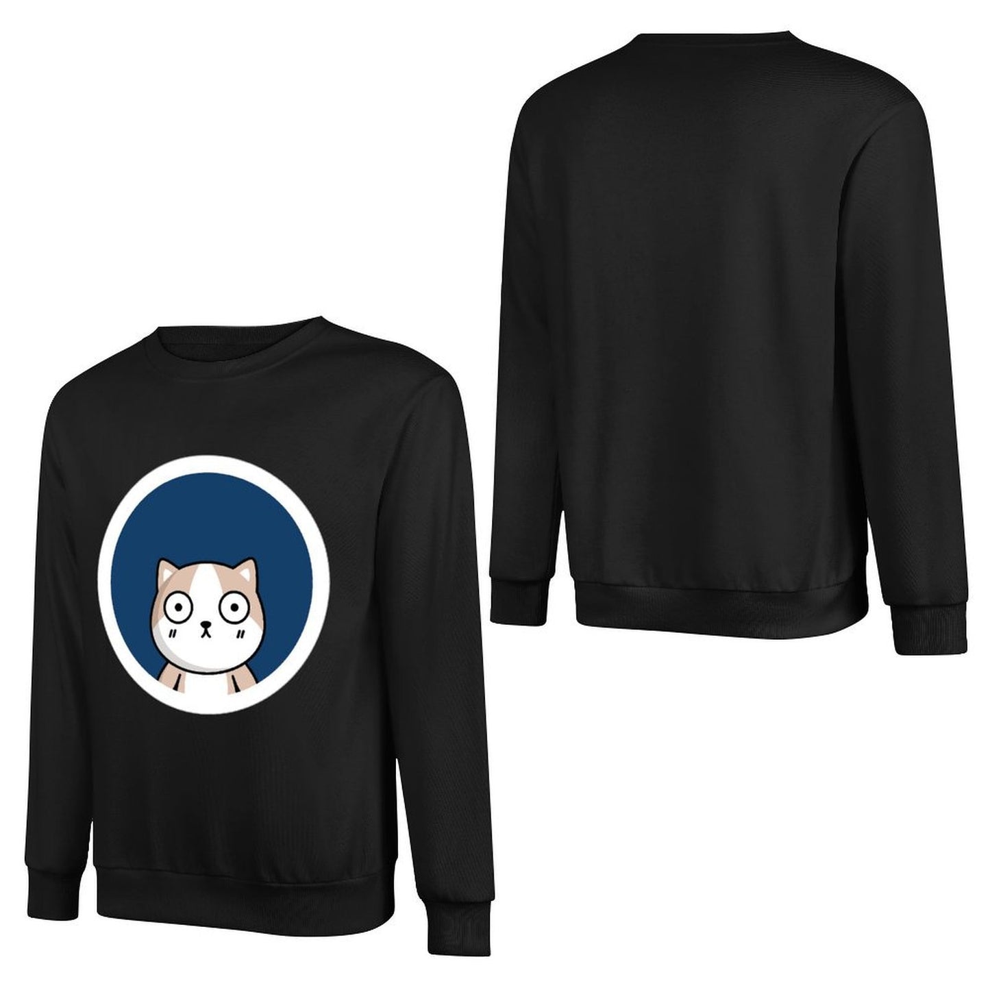 Front Patterned Long Sleeve TopPrinted SoftWear