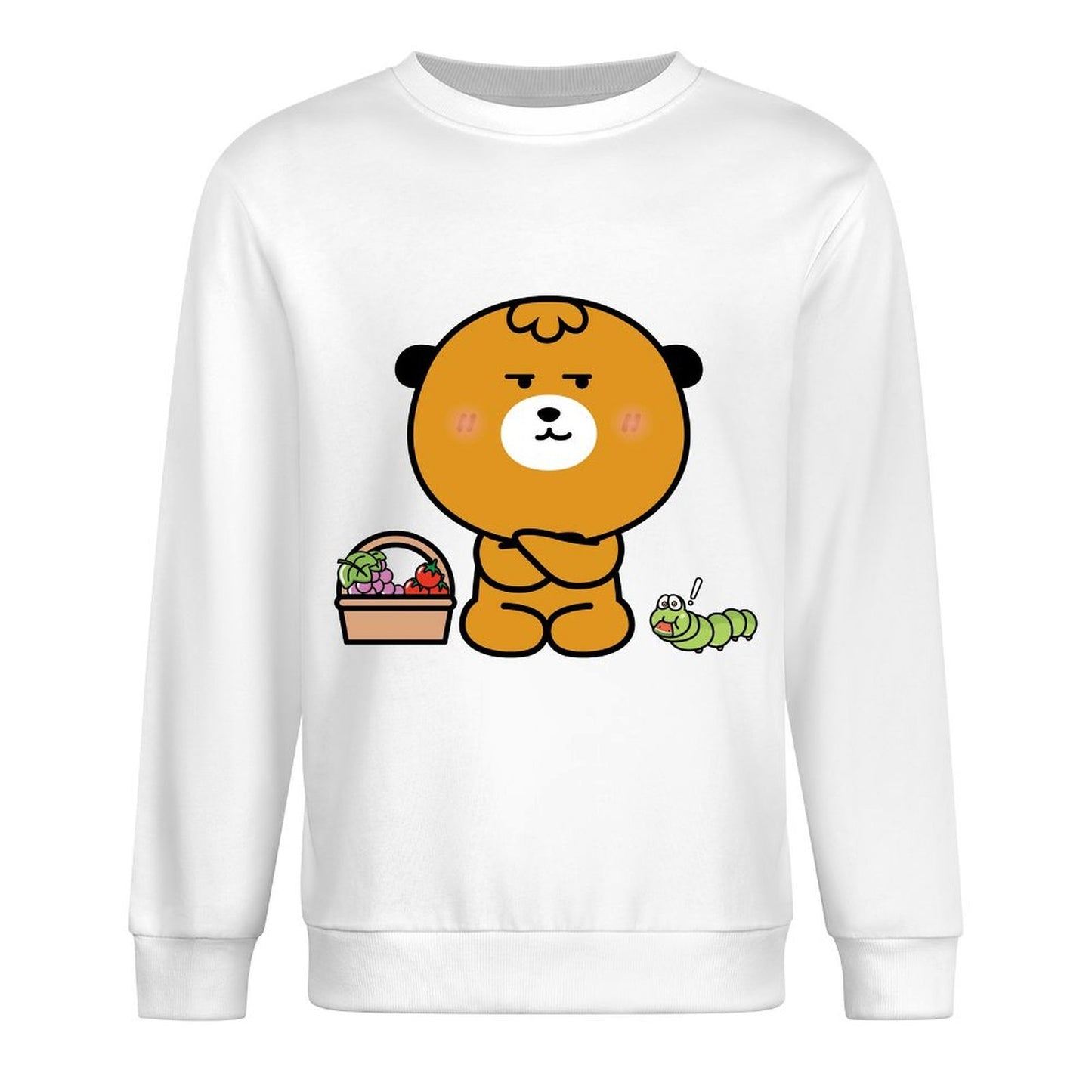 Front Patterned Long Sleeve TopClean Edges Easy-Care