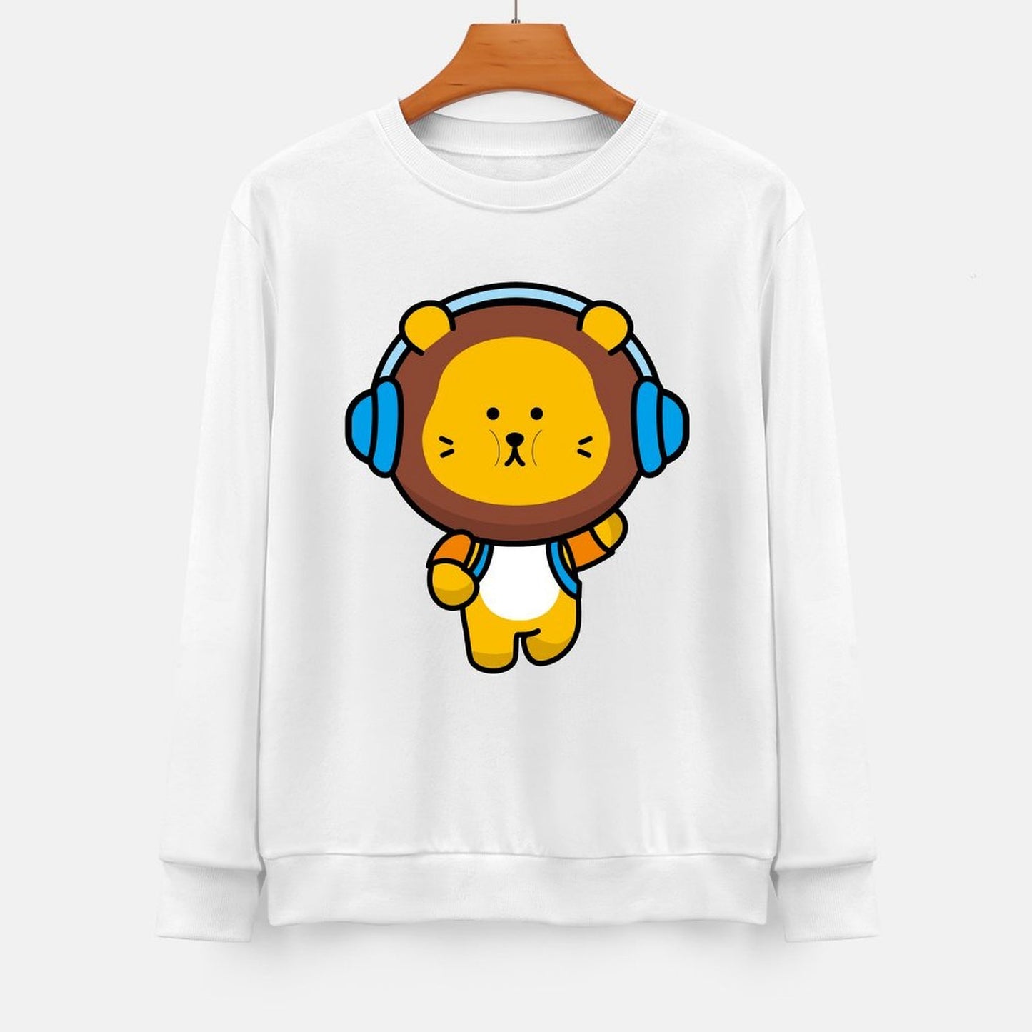 Front Patterned Long Sleeve TopFade-Proof DailyFit