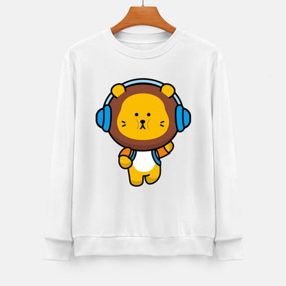 Front Patterned Long Sleeve TopFade-Proof DailyFit