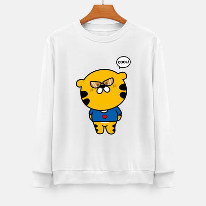 Front Patterned Long Sleeve TopRecycled Relaxed