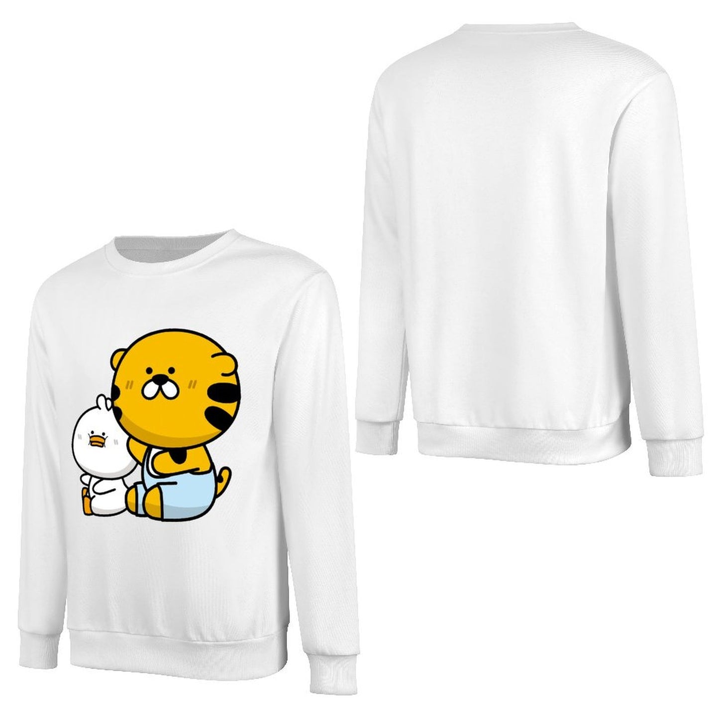 Front Patterned Long Sleeve TopIndoor Vibrant Colors