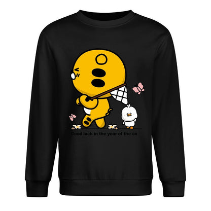 Front Patterned Long Sleeve TopWeekend EverydayWear