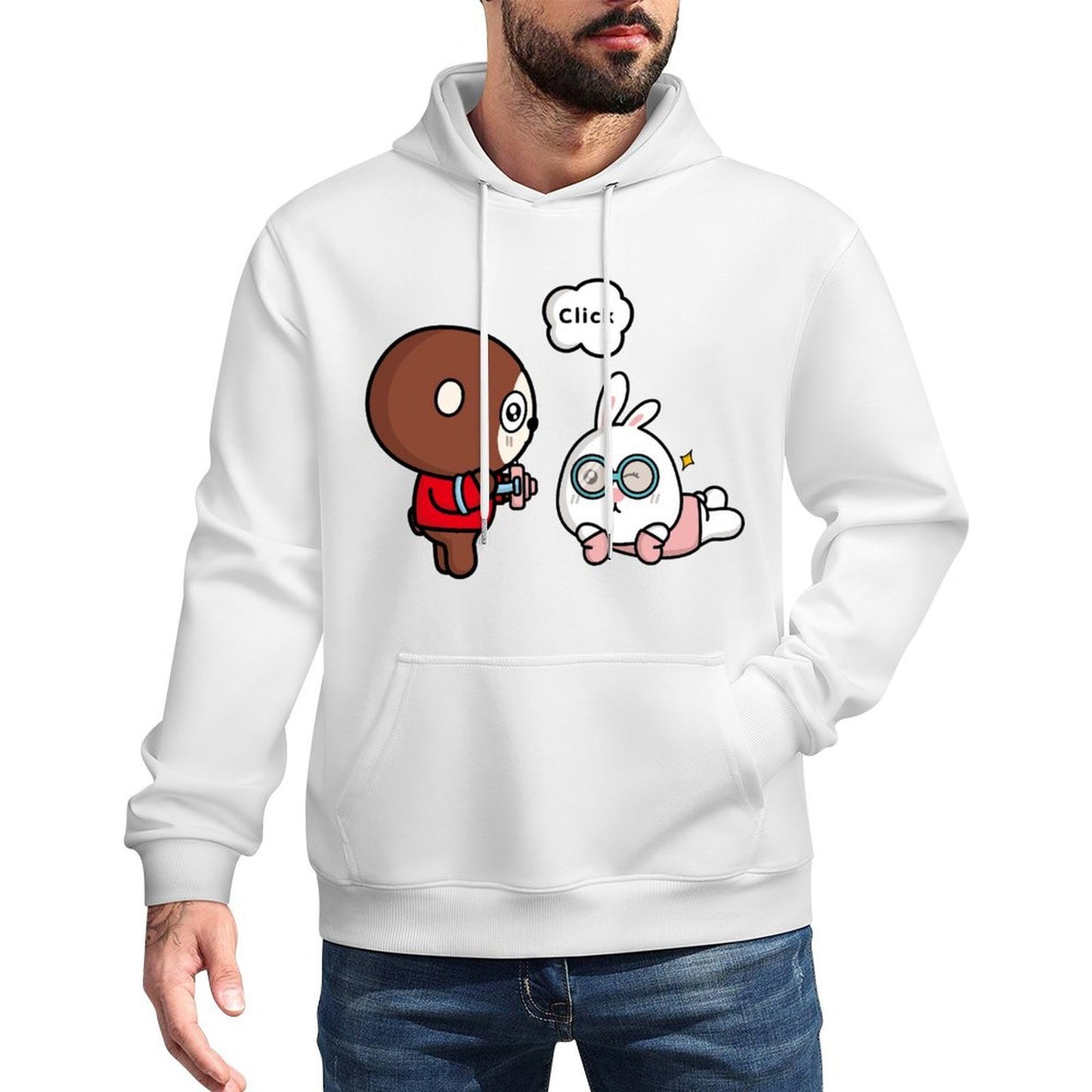 IPBR 250g Hooded Pocket Sweatshirt Front GraphicMen's Hooded  Sweatshirt4000853