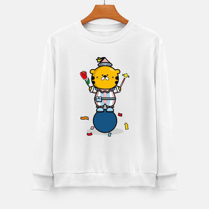 Front Patterned Long Sleeve TopEverydayWear SoftFeel