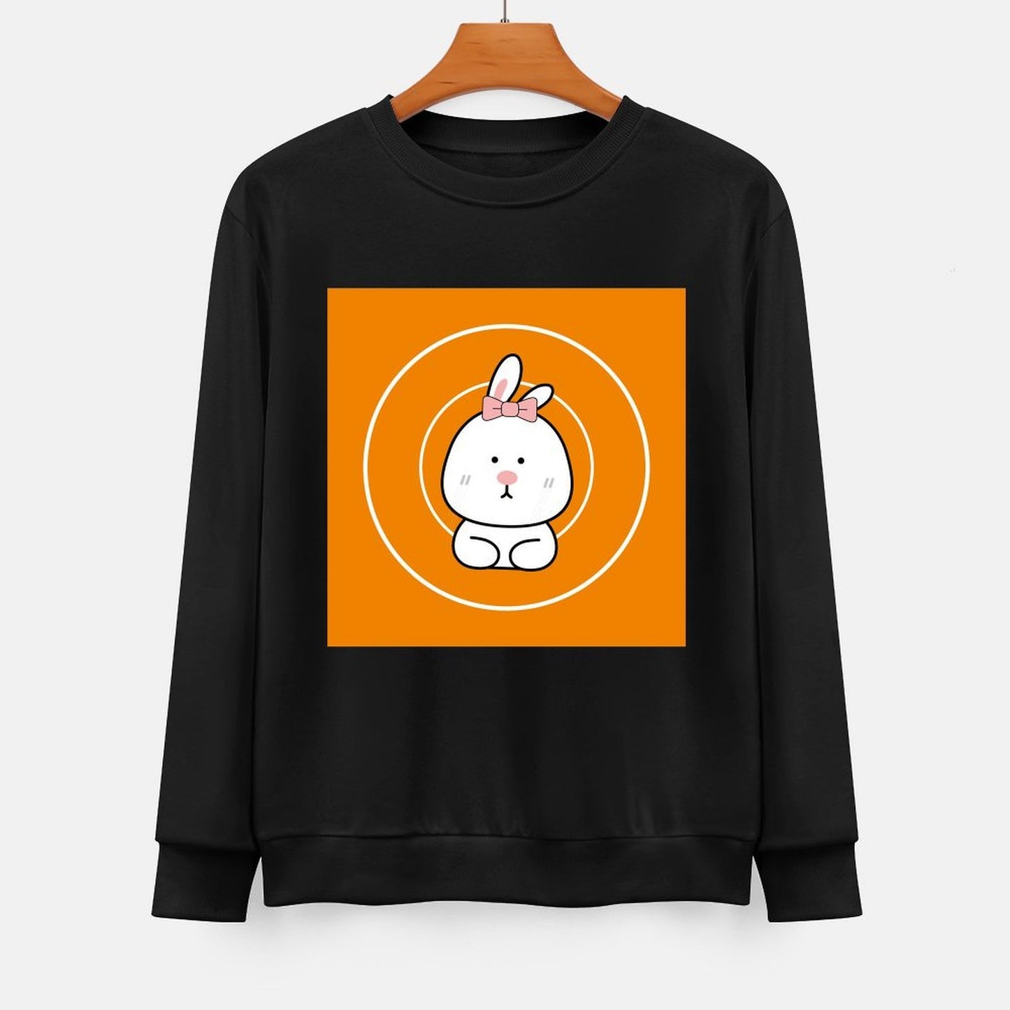 Front Patterned Long Sleeve TopCasual Sharp