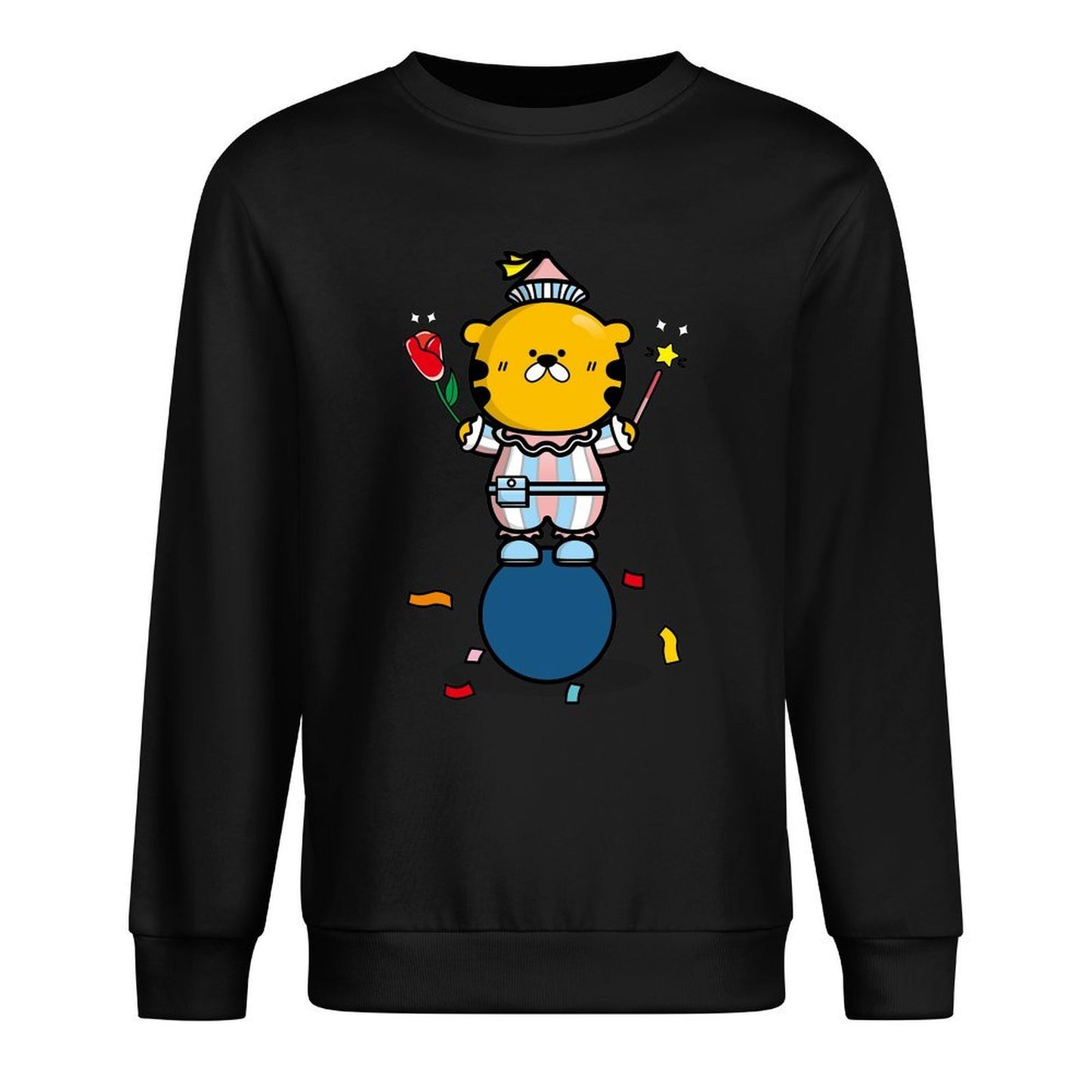 Front Patterned Long Sleeve TopEverydayWear SoftFeel