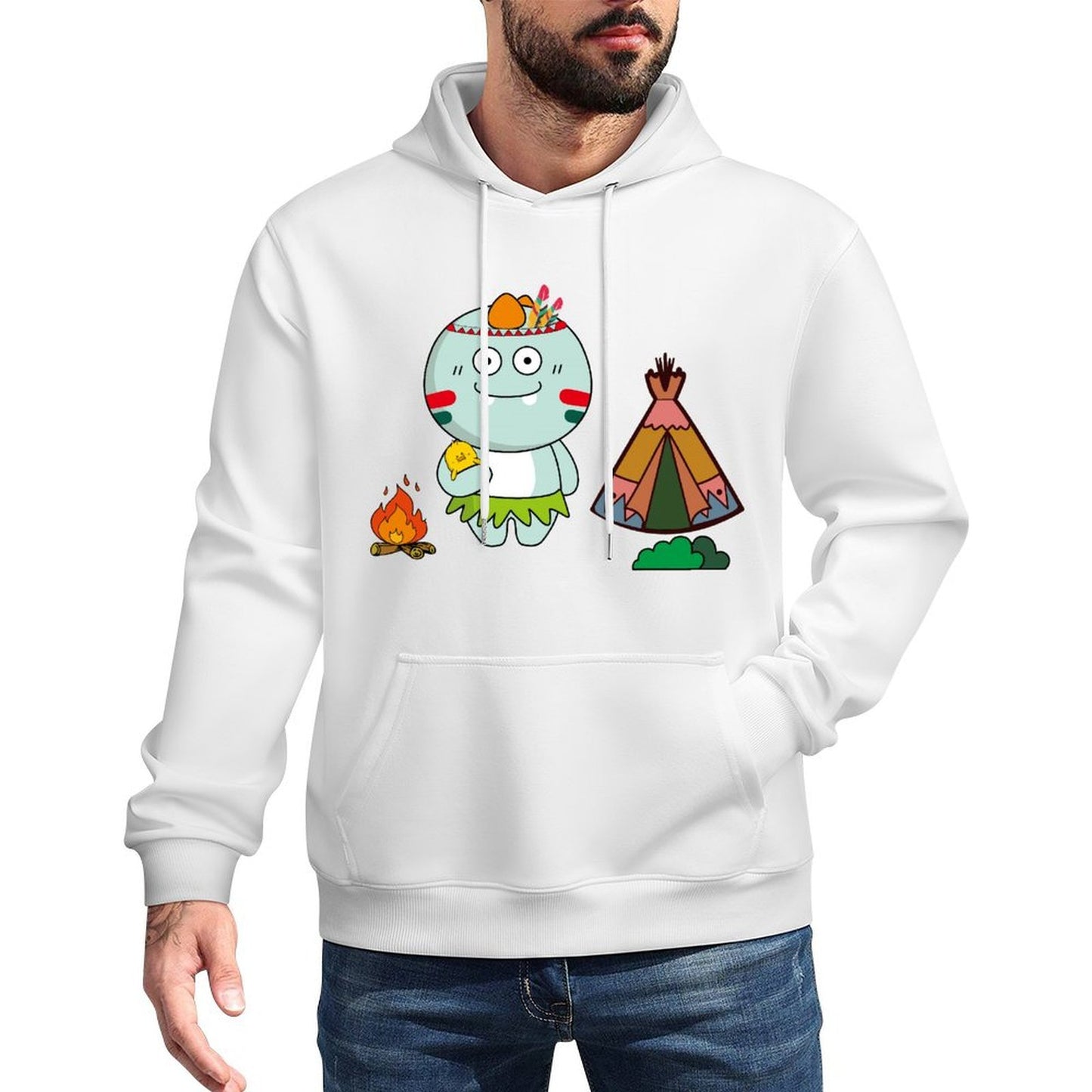 IPBR 250g Hooded Pocket Sweatshirt Front GraphicMen's Hooded  Sweatshirt4000771