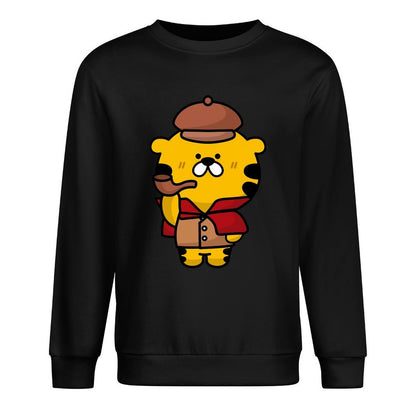 Front Patterned Long Sleeve TopStandard Midweight