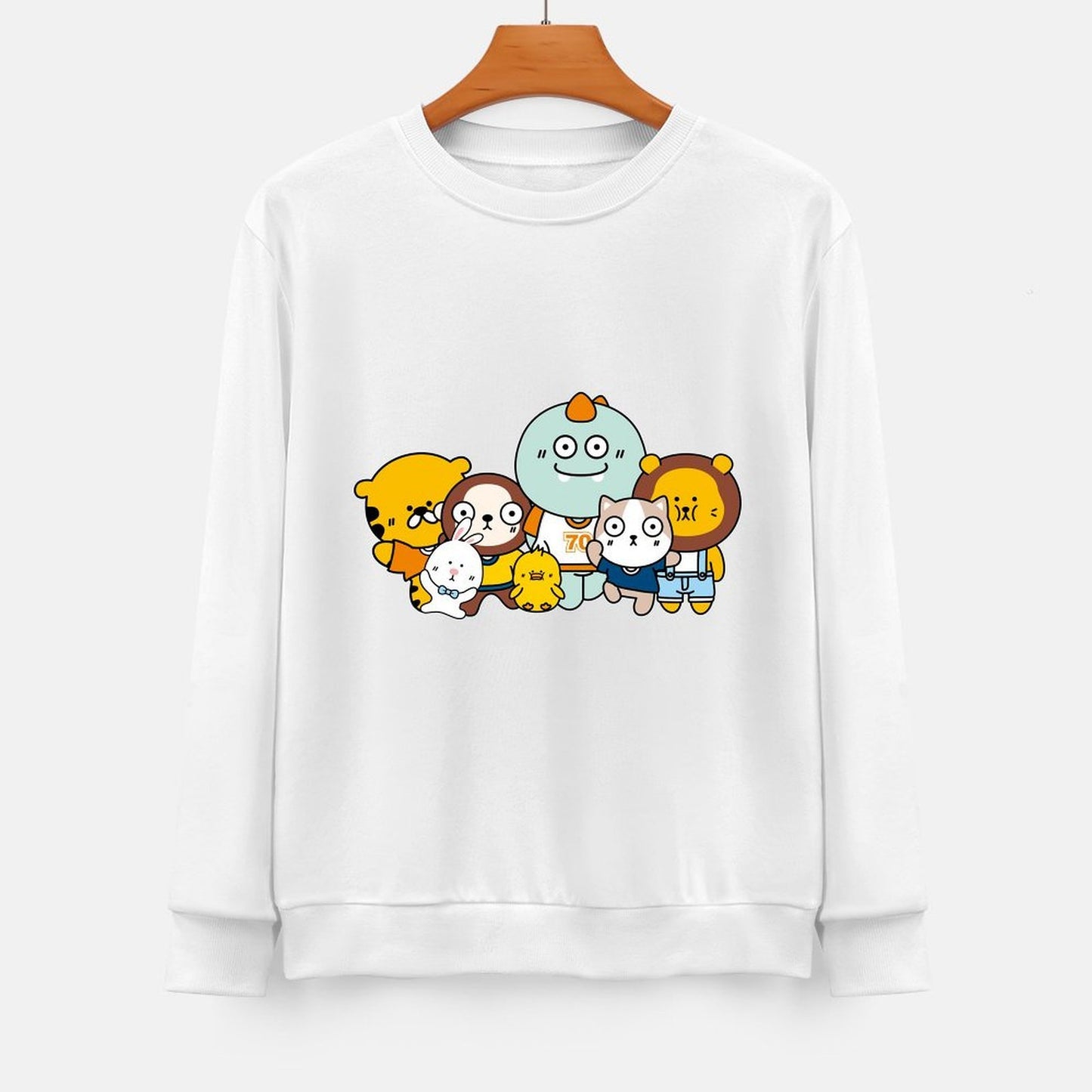 Front Patterned Long Sleeve TopLifestyle Sharp