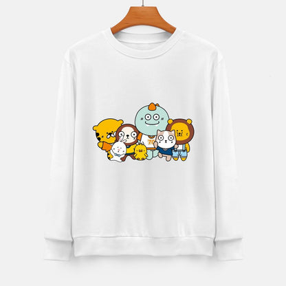 Front Patterned Long Sleeve TopLifestyle Sharp