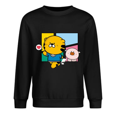 Front Patterned Long Sleeve TopBatch-Printed Relaxed