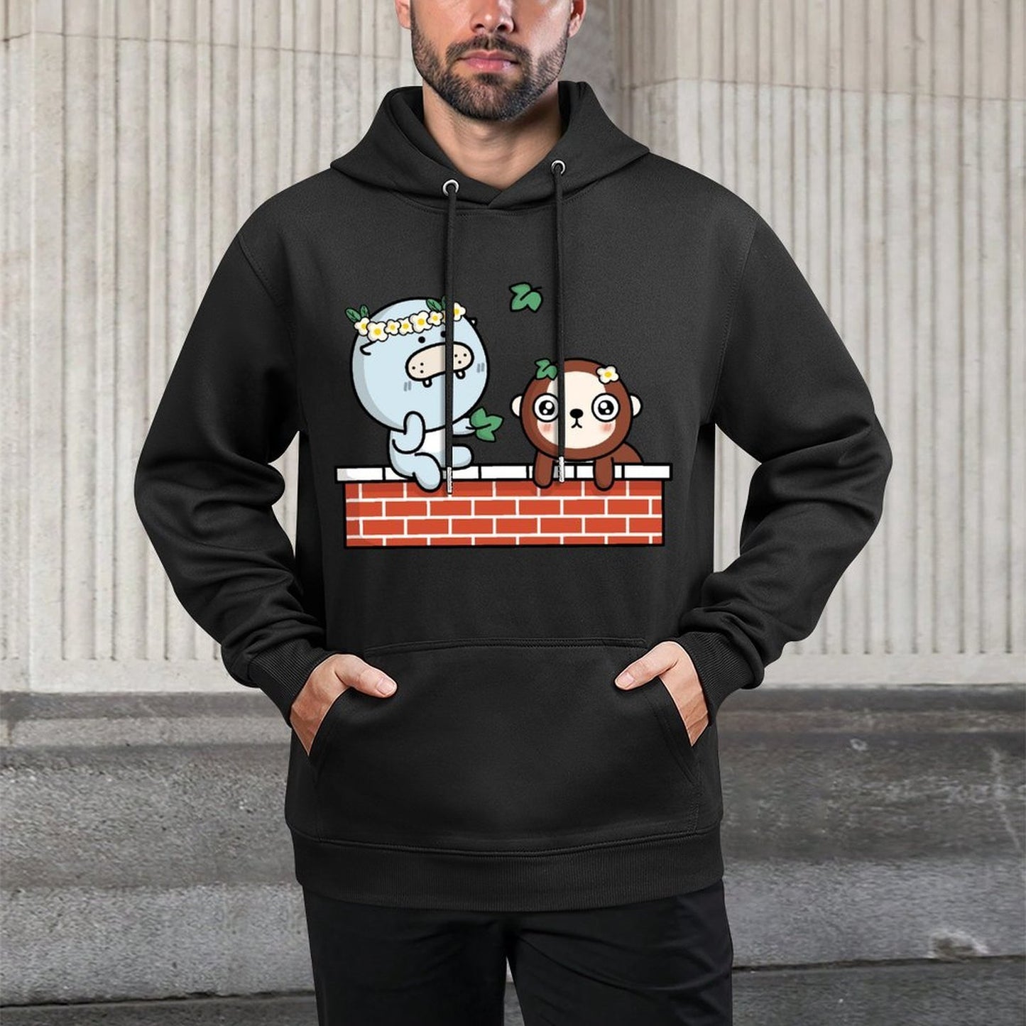 IPBR 250g Hooded Pocket Sweatshirt Front GraphicMen's Hooded  Sweatshirt4000883