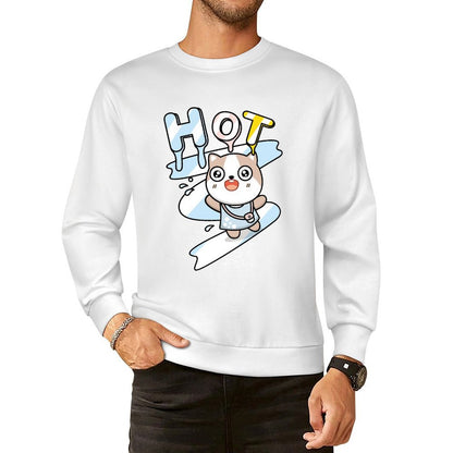 Front Patterned Long Sleeve TopClassicFit Eco / Sustainable