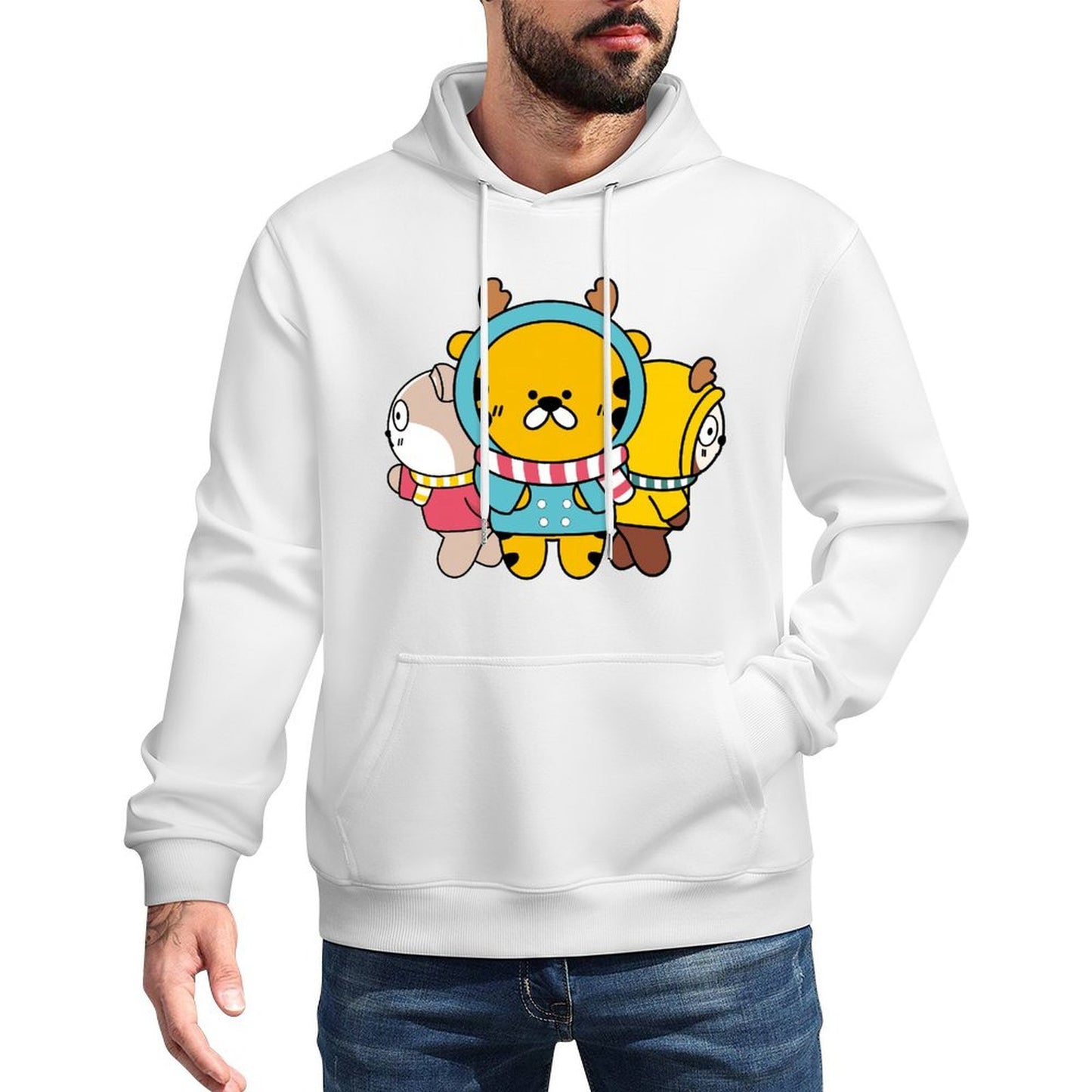 Outdoor Shrink-Resistant Front Graphic Hoodies