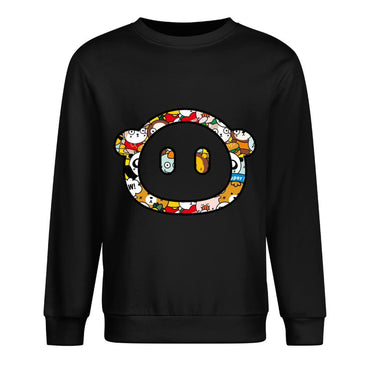 Front Patterned Long Sleeve TopBasic Classic Fit