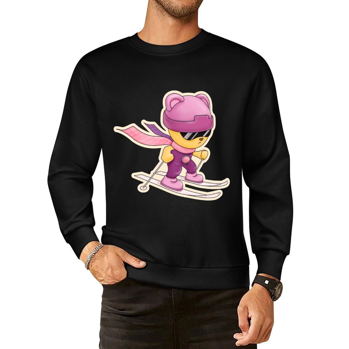 IPIB 250g Crew Neck Long Sleeve Sweatshirt Front GraphicCrew Neck Long Sleeve Sweatshirt6000049-2