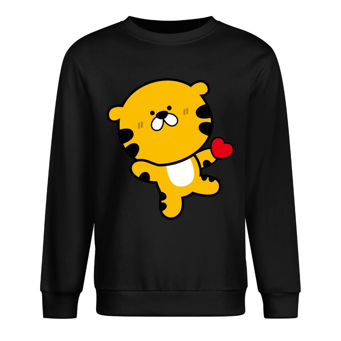 Front Patterned Long Sleeve TopStreetFit Oversized