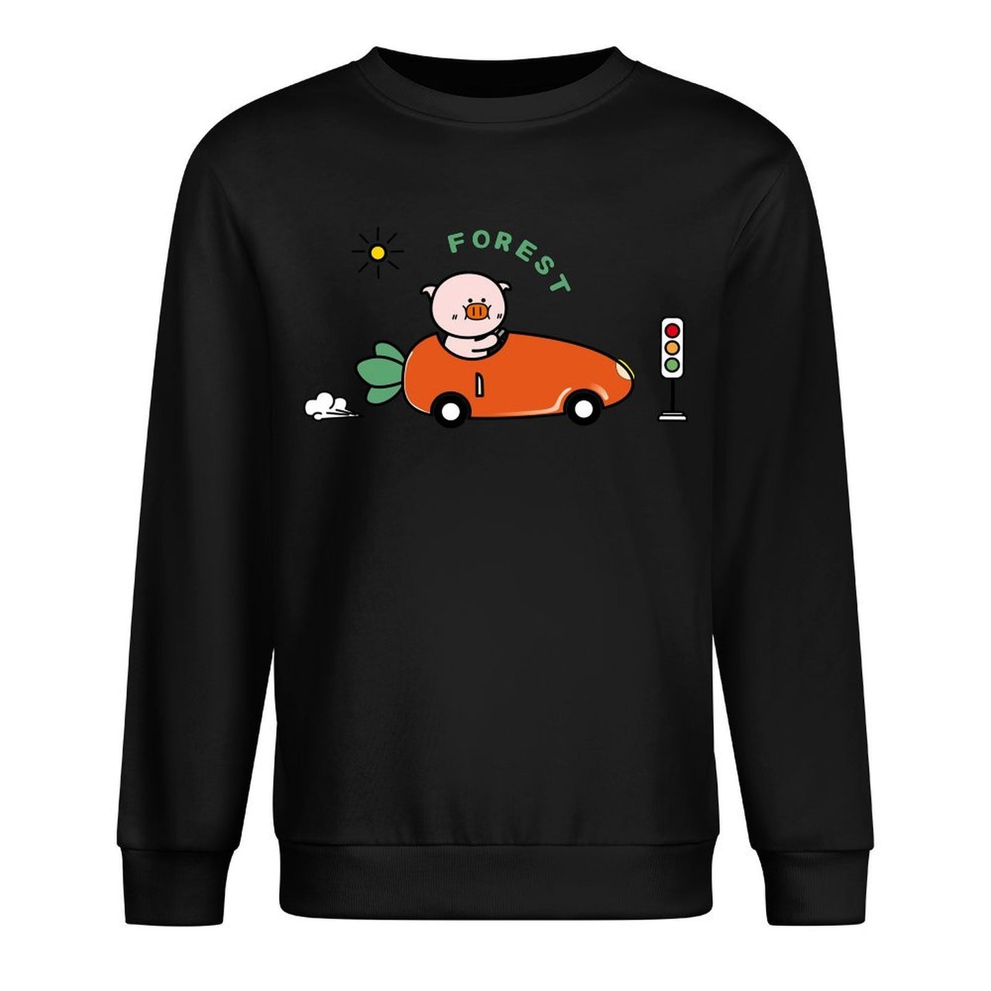 Front Patterned Long Sleeve TopUltra Durable ComfortFit