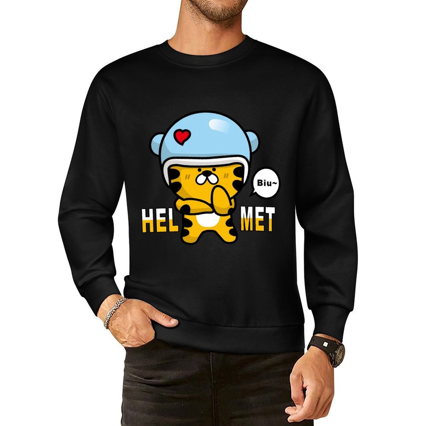 Front Patterned Long Sleeve TopBreathable ClassicLine