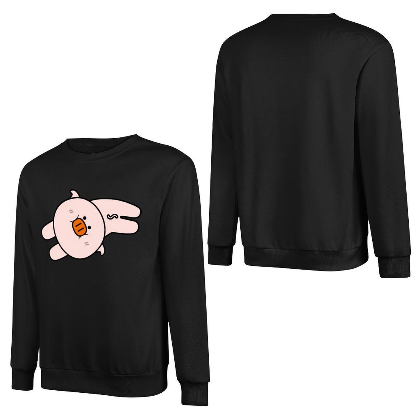 Front Patterned Long Sleeve TopSmoothWear Wrinkle-Free