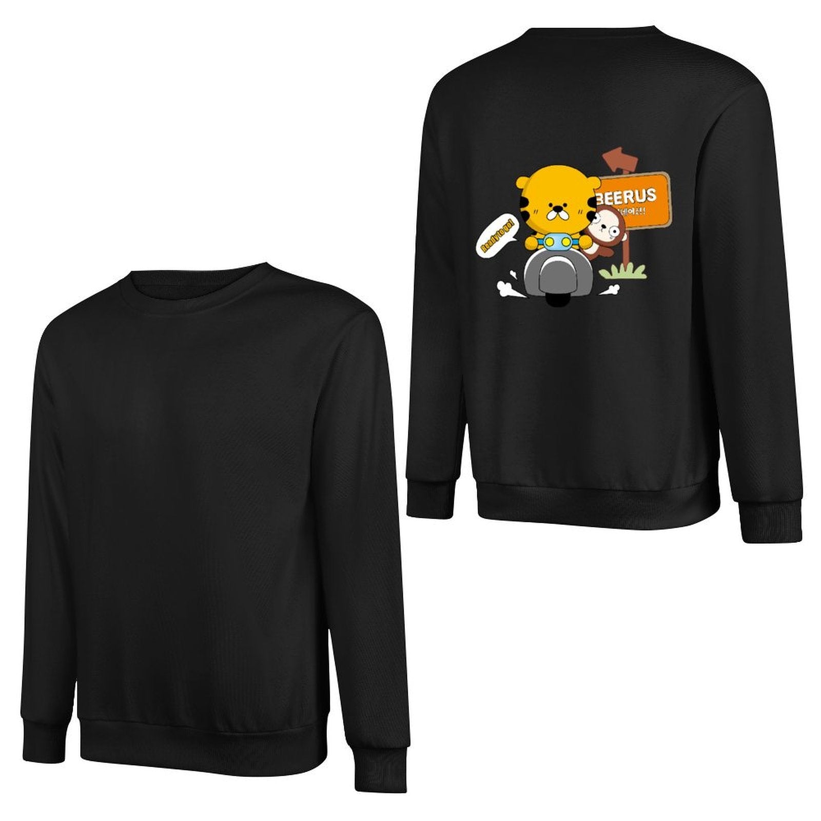 Long-sleeved crew neck sweatshirtLightweight Sharp Long Sleeve