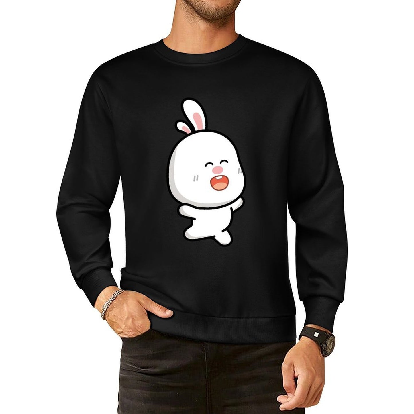 Front Patterned Long Sleeve TopPremium Neat