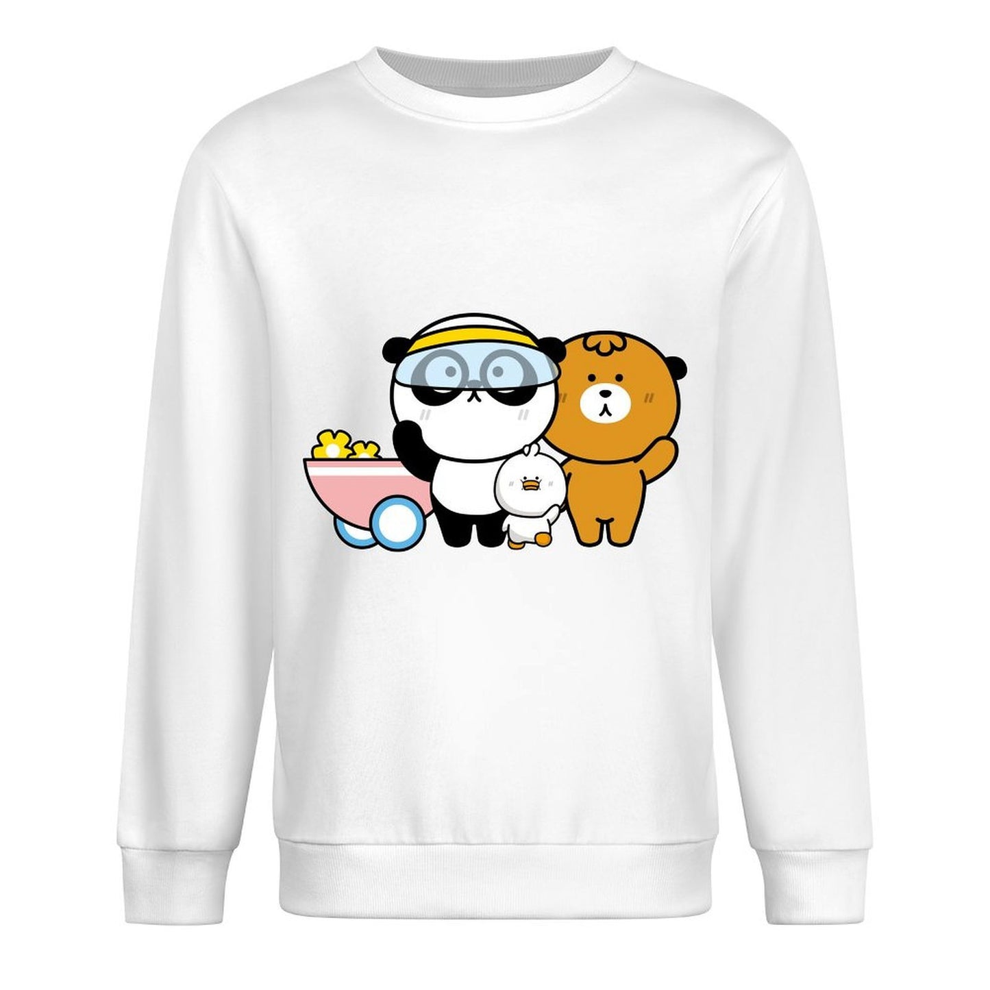 Front Patterned Long Sleeve TopAllSeason Double-Stitched