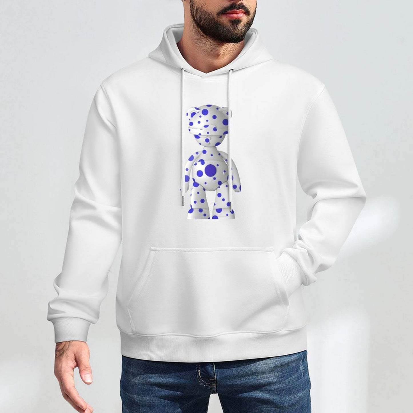 Hoodie Front PatternRetro Fade-Resistant