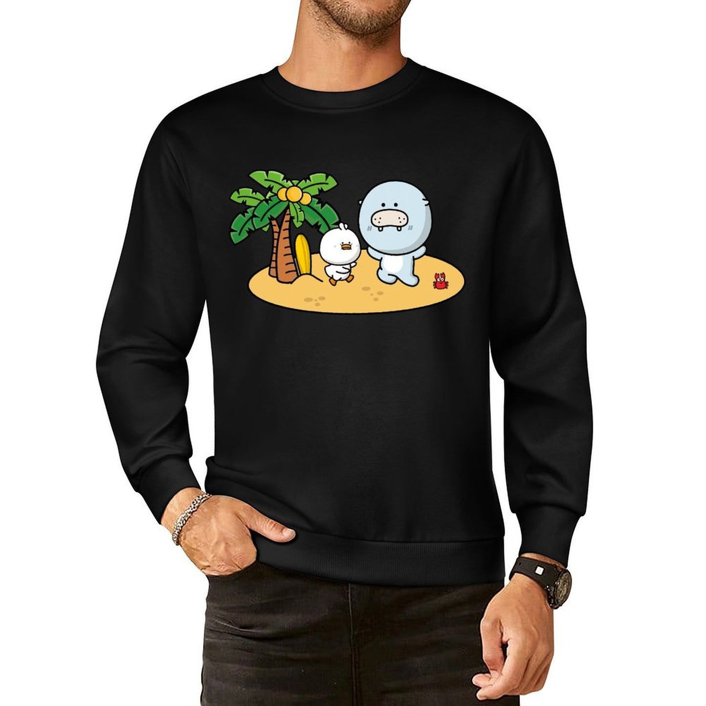 Front Patterned Long Sleeve TopEco / Sustainable Series