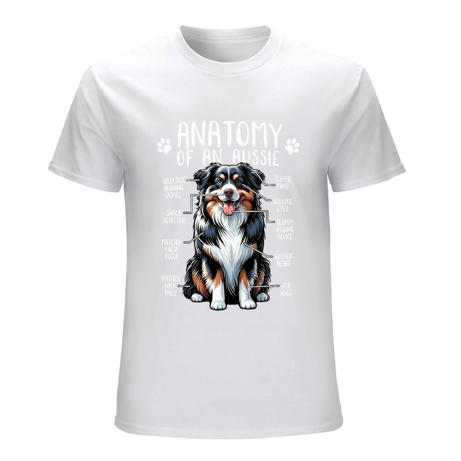 Inkmay Casual  Cotton T-shirt Dog With Colorful Fur Pattern Unisex T-shirtEdition SimpleFit T-Shirt
