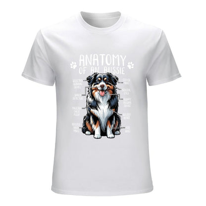 Inkmay Casual  Cotton T-shirt Dog With Colorful Fur Pattern Unisex T-shirtEdition SimpleFit T-Shirt
