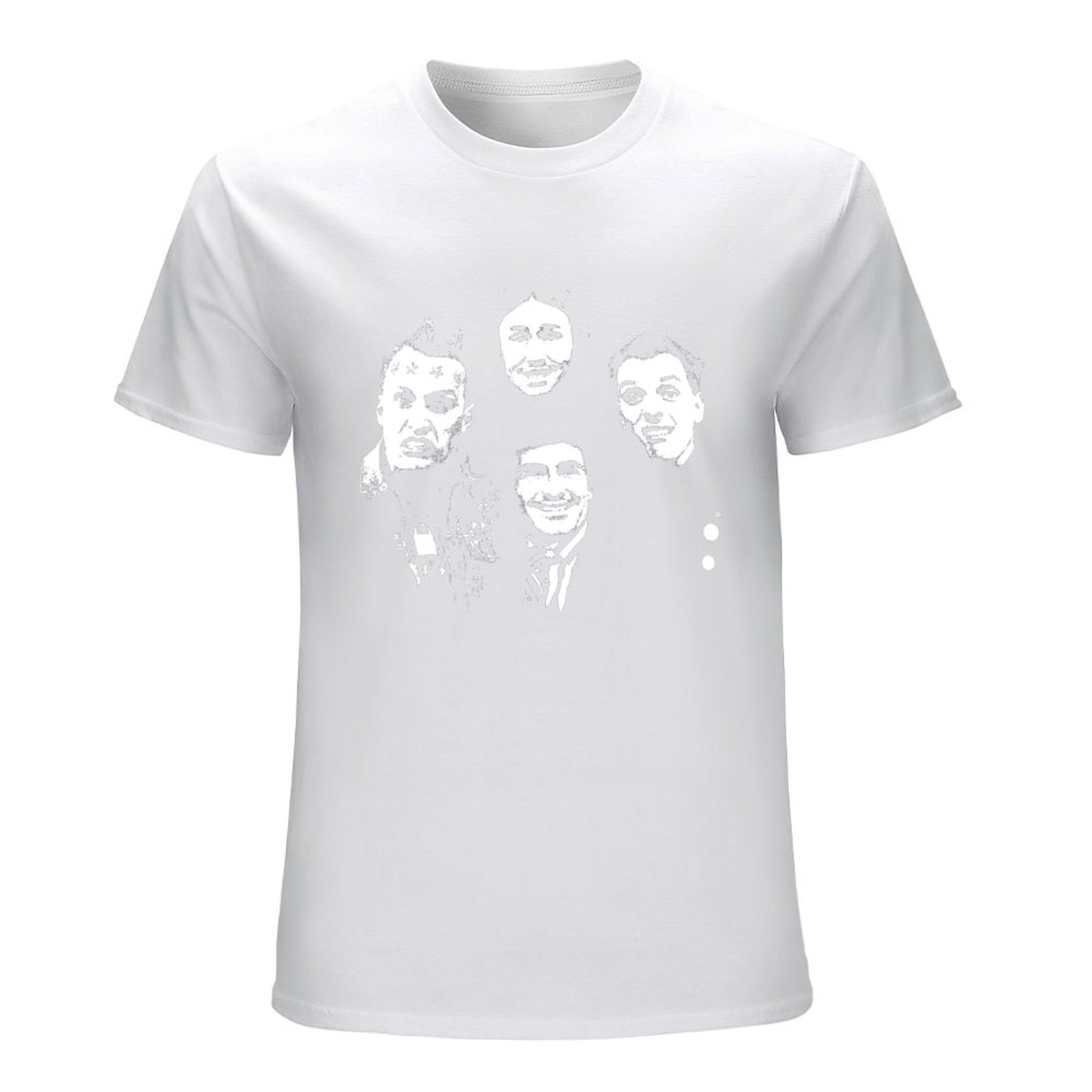 Inkmay Casual  Cotton T-shirt Four Faces With Different Expressions Unisex T-shirtUltra Durable Refined T-Shirt