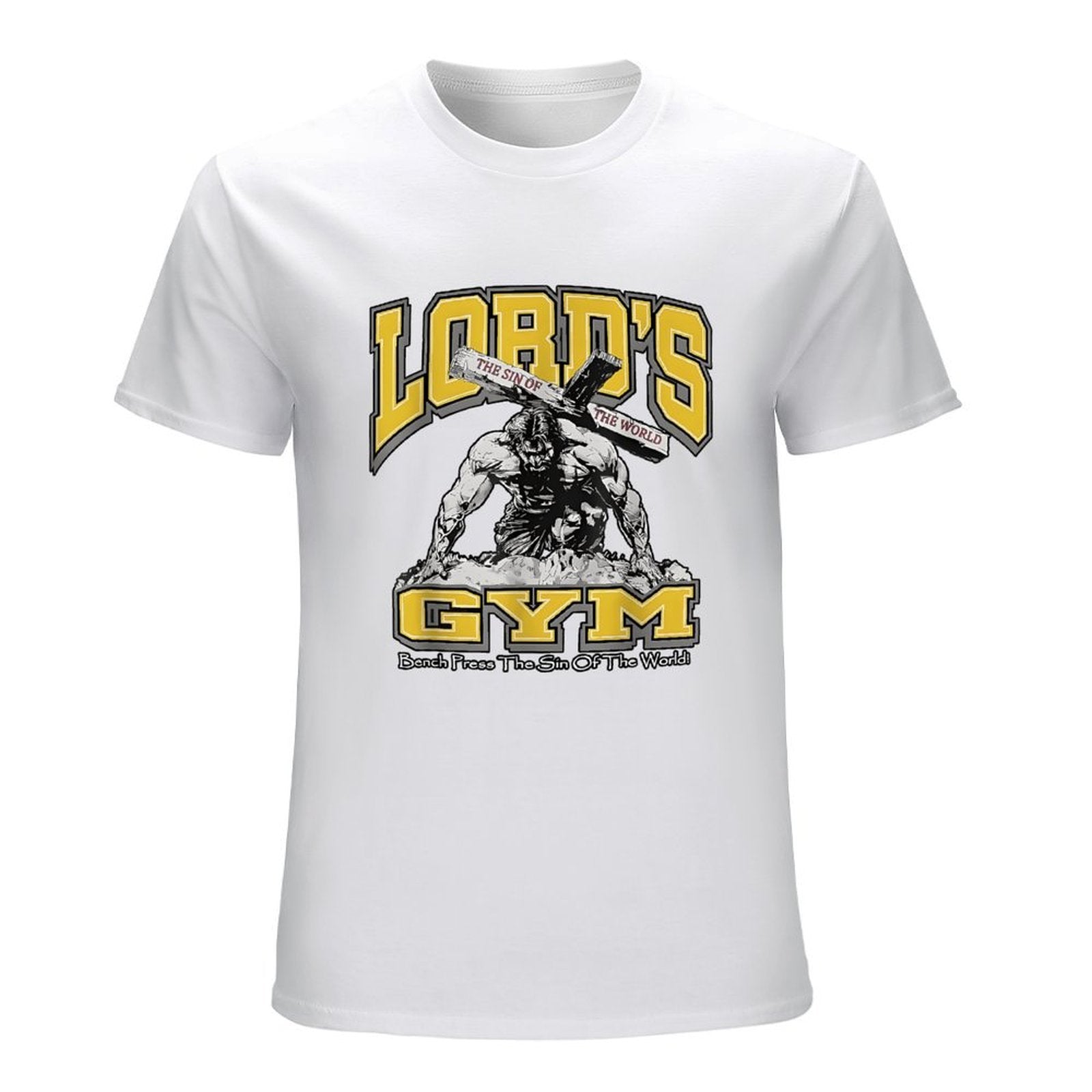 Inkmay Casual  Cotton T-shirt Lord S Gym Sin Of World Unisex T-shirtEveryday Design-Your-Own T-Shirt
