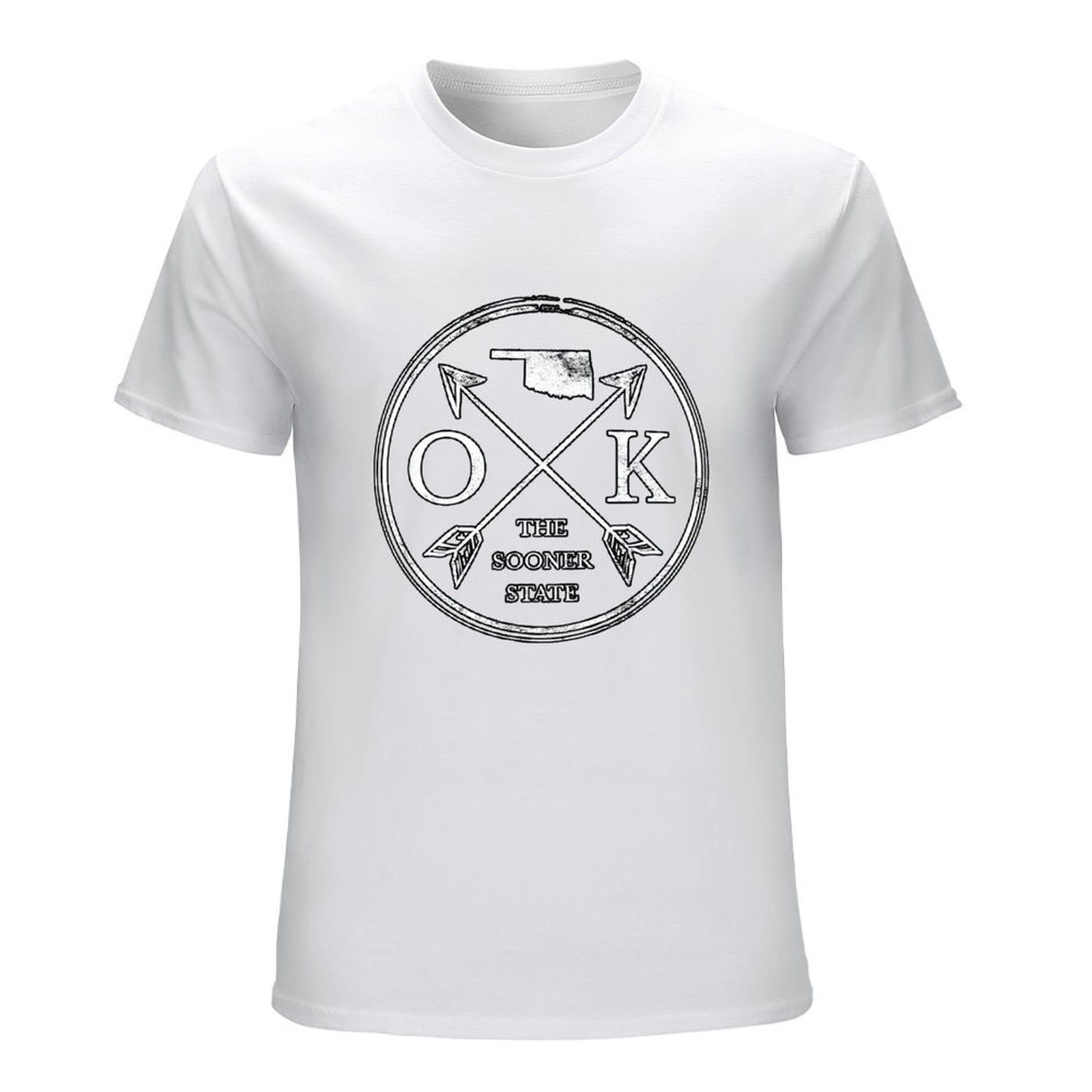 Inkmay Casual  Cotton T-shirt Oklahoma Tribal Design With Arrows And Unisex T-shirtSleek Premium T-Shirt