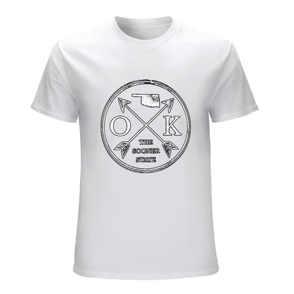 Inkmay Casual  Cotton T-shirt Oklahoma Tribal Design With Arrows And Unisex T-shirtSleek Premium T-Shirt