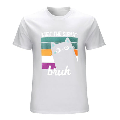 Inkmay Casual  Cotton T-shirt Abstract Geometric Shapes In Vibrant Colors Unisex T-shirtBatch-Printed Fresh T-Shirt
