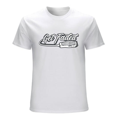 Inkmay Casual  Cotton T-shirt Get Faded Razor Blade Design Artwork Unisex T-shirtCotton Men¡¯s / Women¡¯s / Youth T-Shirt