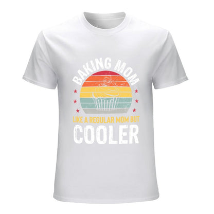 Inkmay Casual  Cotton T-shirt Abstract Layered Sunset With Wavy Edges Unisex T-shirtOversized TimelessStyle T-Shirt