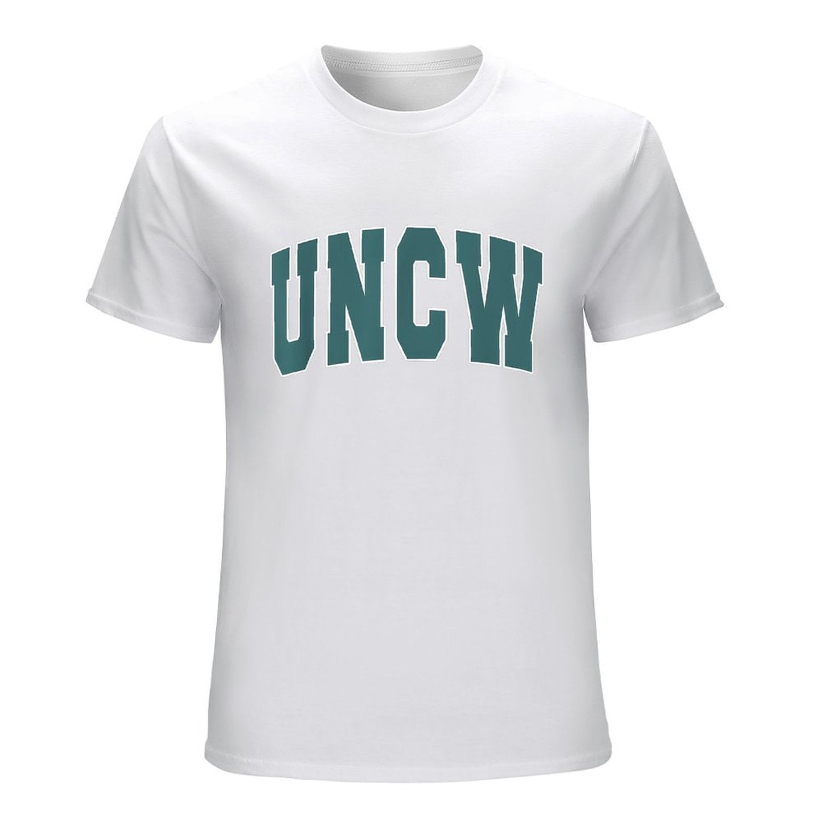Inkmay Casual  Cotton T-shirt Uncw Logo In Teal Color Unisex T-shirtPremium Finish RegularFit T-Shirt