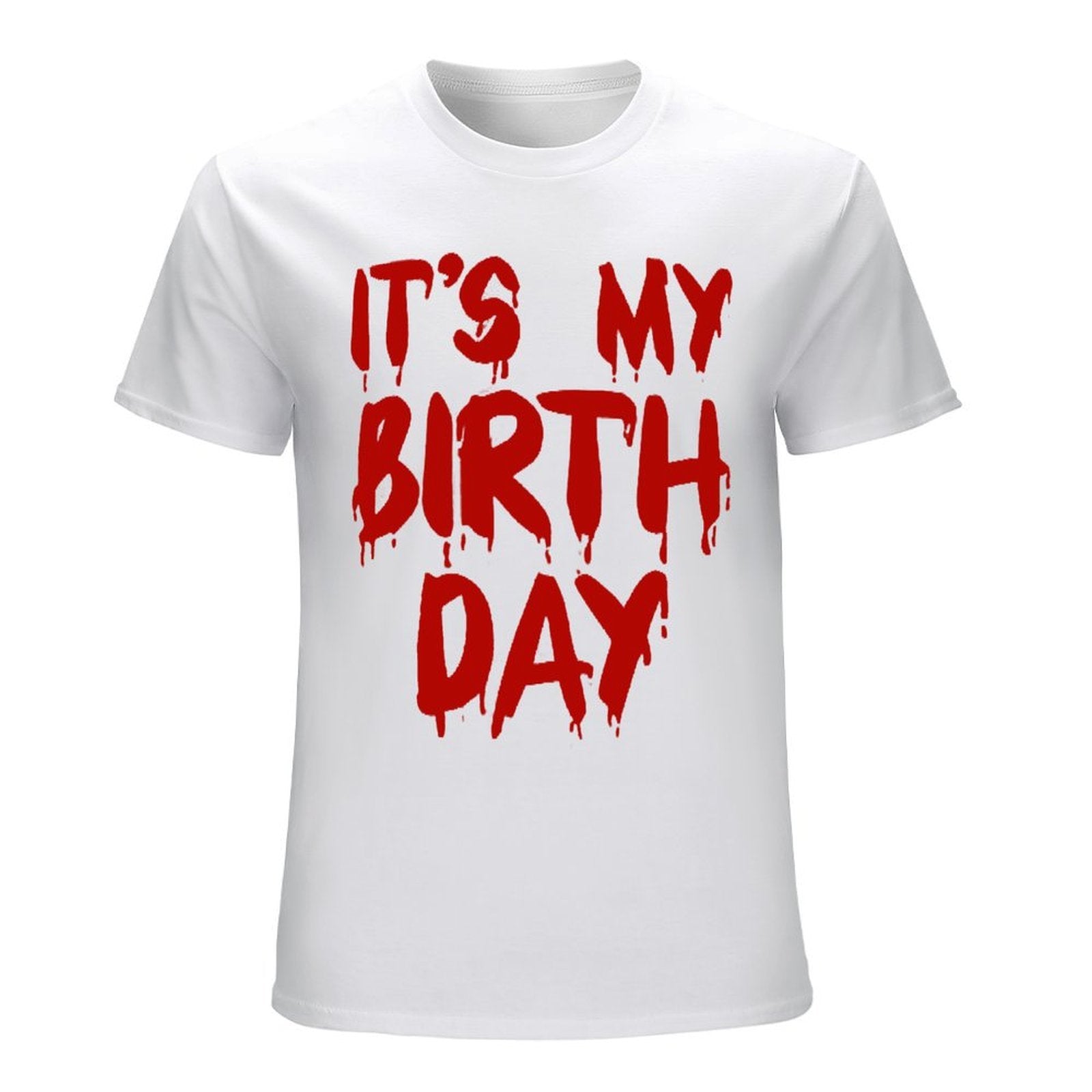 Inkmay Casual  Cotton T-shirt It S My Birthday Day Print Unisex T-shirtUnisex Ultra Durable T-Shirt