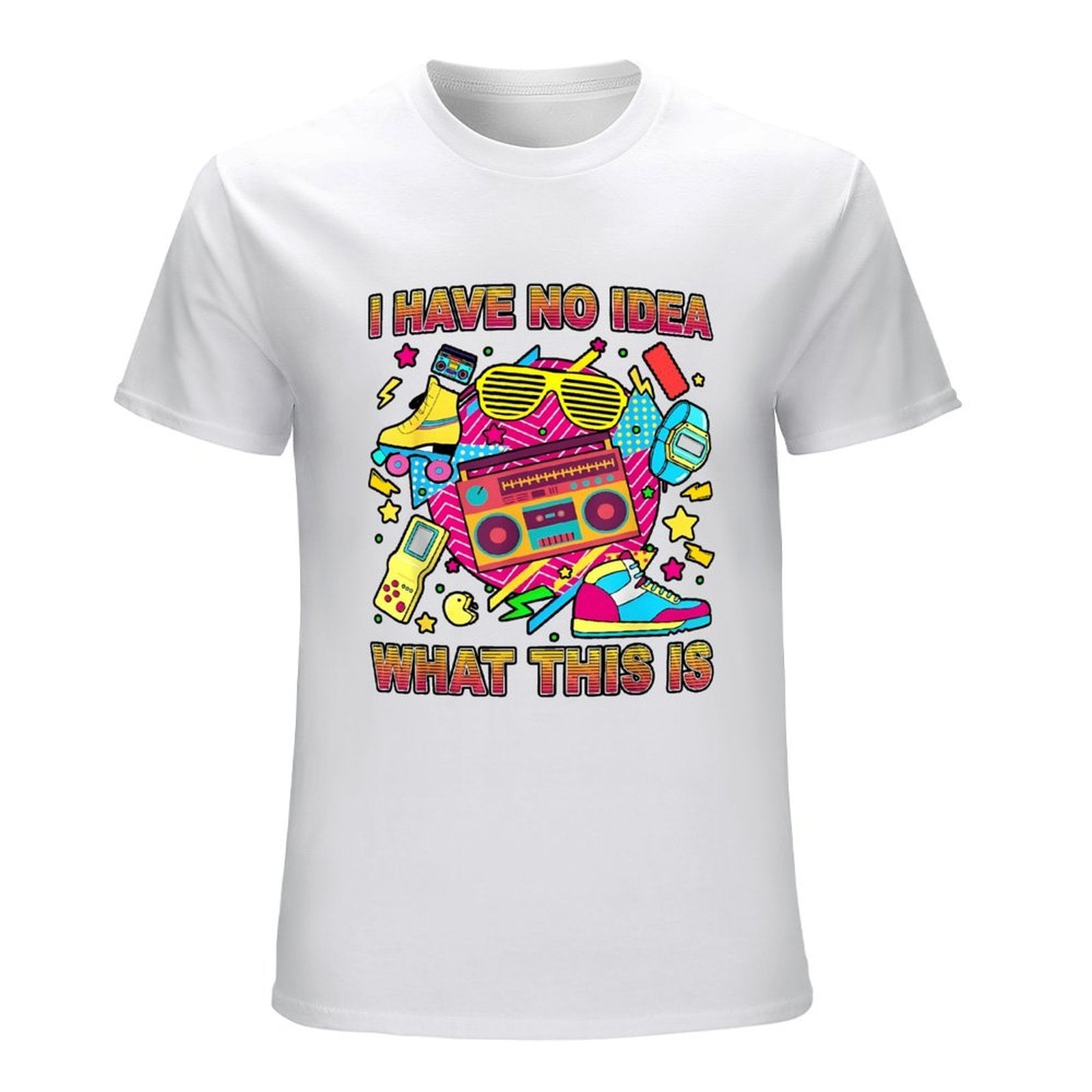 Inkmay Casual  Cotton T-shirt Bright Retro Design With Bold Colors Unisex T-shirtEverydayComfort Modern T-Shirt