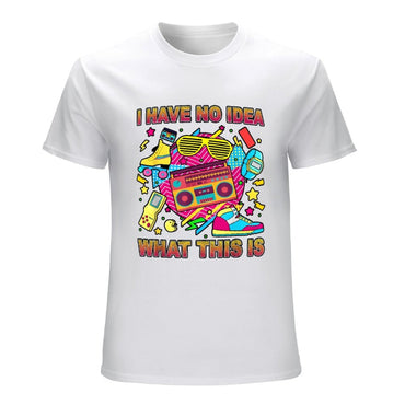 Inkmay Casual  Cotton T-shirt Bright Retro Design With Bold Colors Unisex T-shirtEverydayComfort Modern T-Shirt