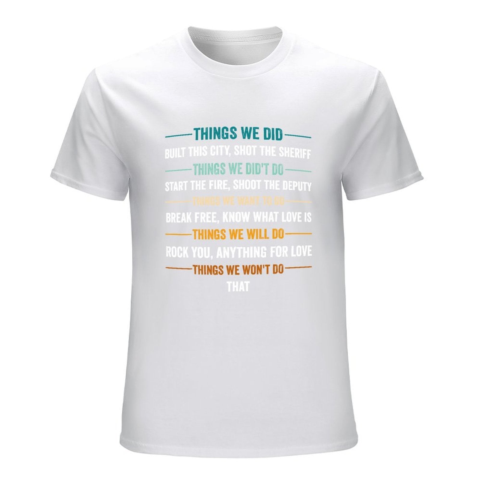 Inkmay Casual  Cotton T-shirt Abstract Horizontal Stripes With Torn Edges Unisex T-shirtClassic Comfort T-Shirt
