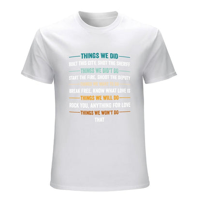 Inkmay Casual  Cotton T-shirt Abstract Horizontal Stripes With Torn Edges Unisex T-shirtClassic Comfort T-Shirt
